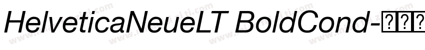 HelveticaNeueLT BoldCond字体转换